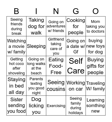 Love Bing Bingo Card
