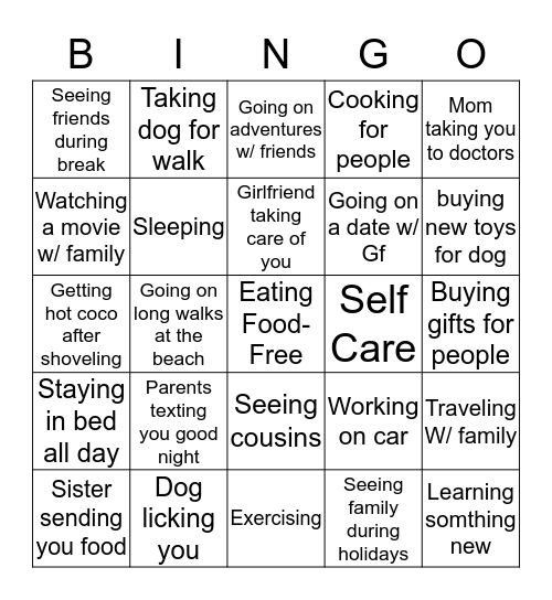 Love Bing Bingo Card