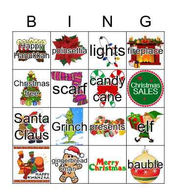 Happy Holidays! Bingo Card