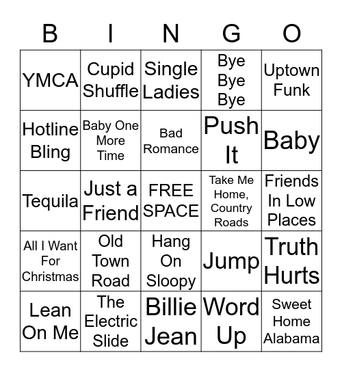 Singo DECEMBER 2019 Bingo Card