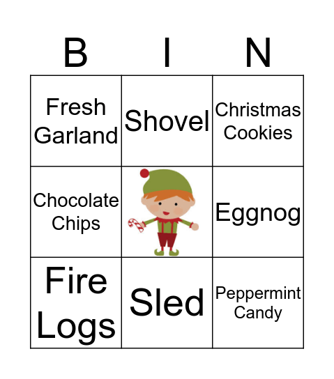 ELF BINGO Card