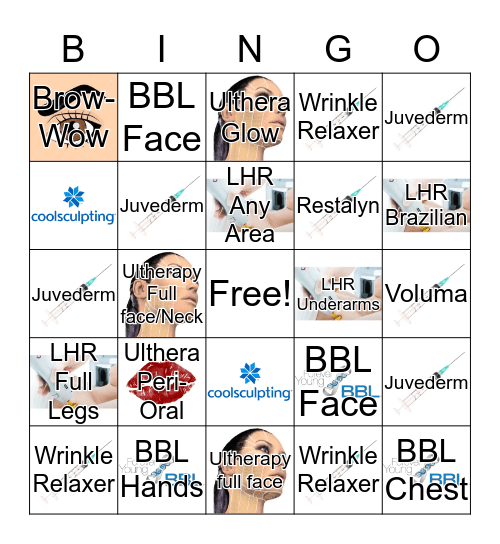 IDEAL IMAGE UPSALE BINGO  Bingo Card