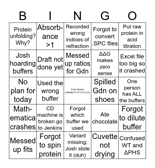 MBL Bingo Card