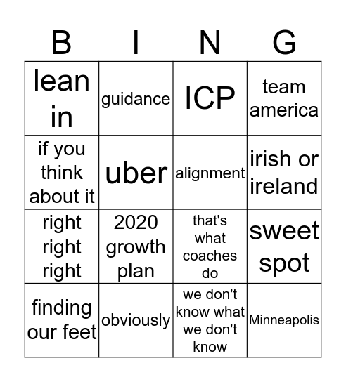 Banana Bingo Card