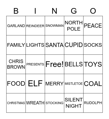TEAM L.E.A.D. HOLIDAY BINGO Card