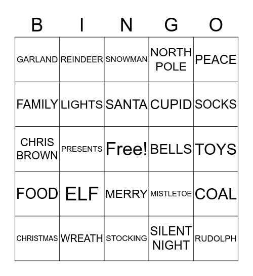 TEAM L.E.A.D. HOLIDAY BINGO Card