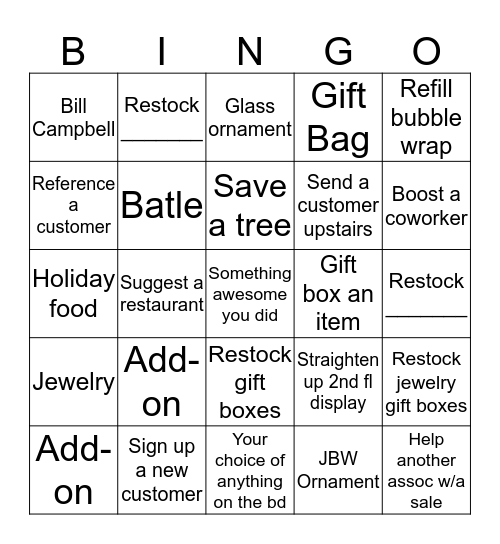 Sales BINGO! Bingo Card