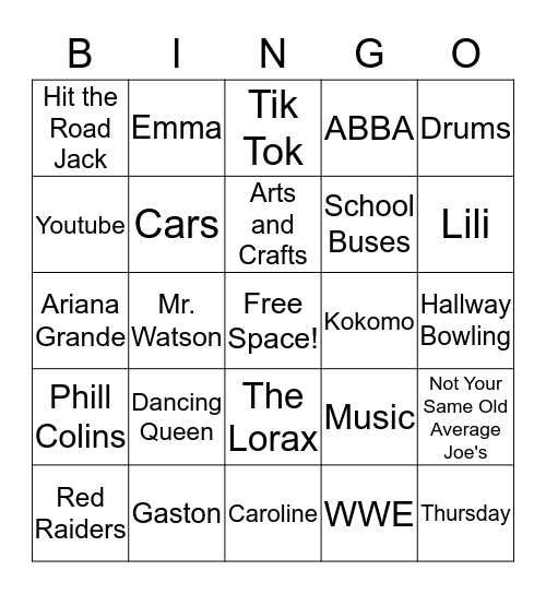 Best Buddies Bingo! Bingo Card