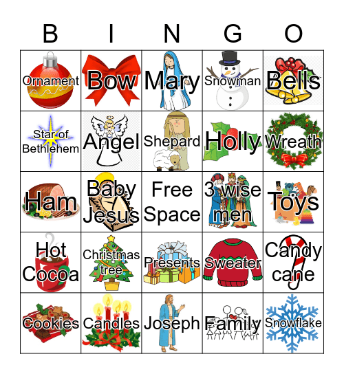 Christmas Bingo Card