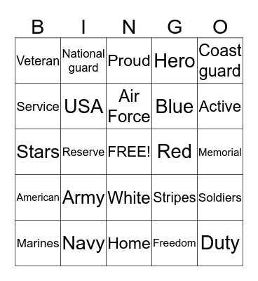 Got Your 6 Bingo Card