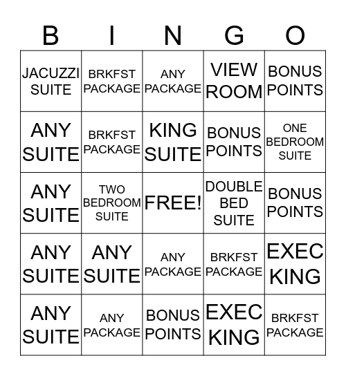 ADR BINGO Card