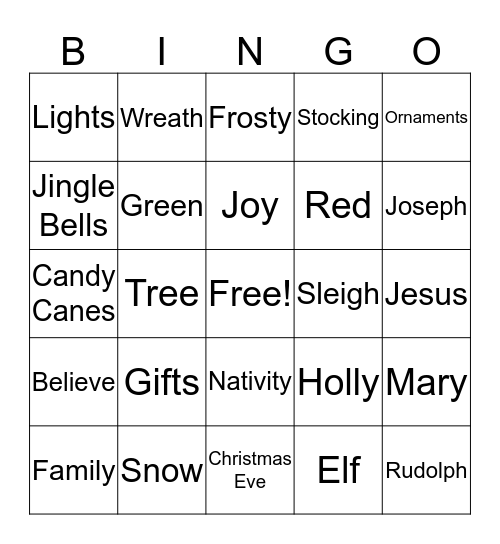 Blake Property Bingo Card