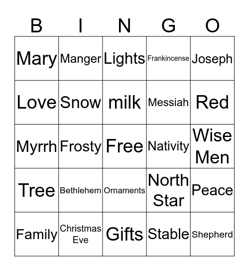 Tristan Property Bingo Card