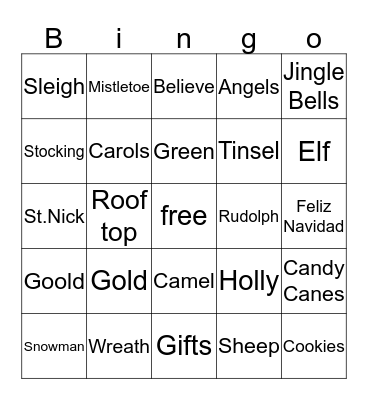 No Tresassing Bingo Card