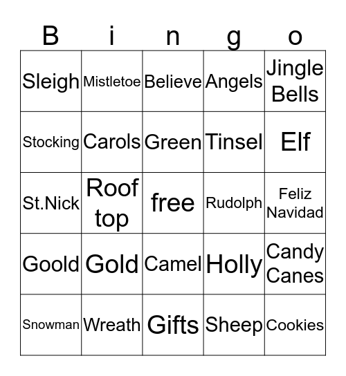 No Tresassing Bingo Card