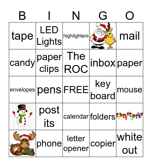 Office Bingo Card