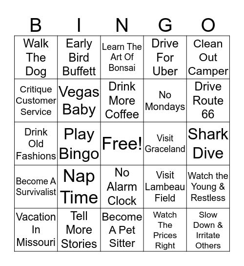 Baier Bingo Card