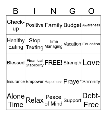 HATS OFF Bingo Card
