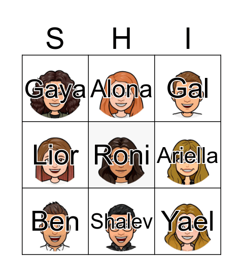 SHINSHINGO Bingo Card