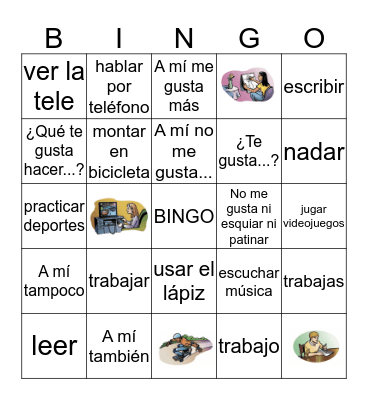 Realidades 1A Bingo Card