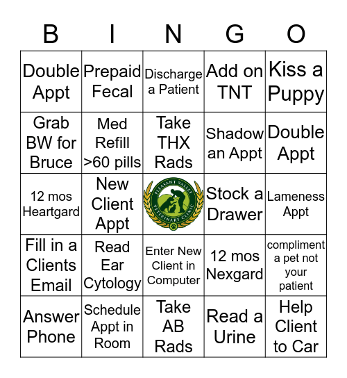Techs Bingo Card
