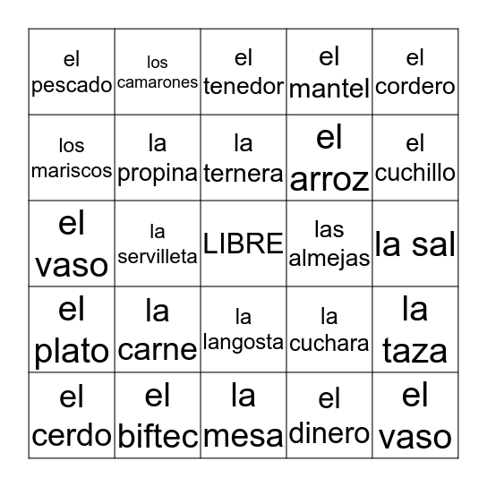 Bingo Card