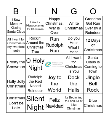 Winter Wonderland Bingo Card