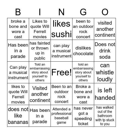 FL Bingo Card