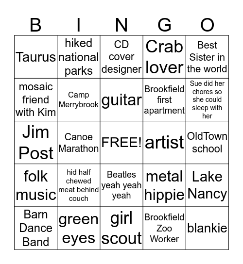 Bingo Card