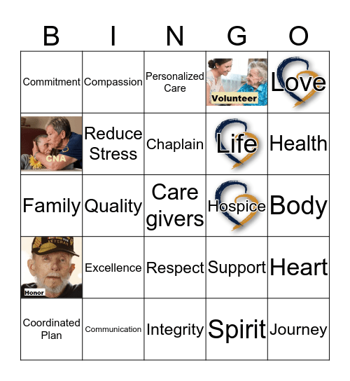 OhioHealth Hospice Bingo Card