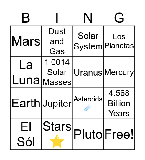 Bingo Card