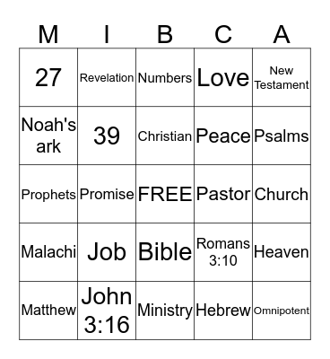 Bingo Card