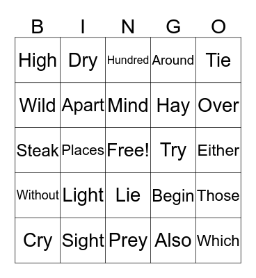 Unit 3 week 2 Bingo Card