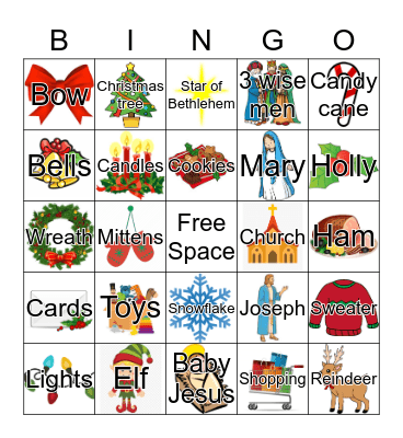 Christmas Bingo Card