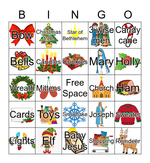 Christmas Bingo Card