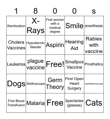 Monster Medicine Mash Bingo Card