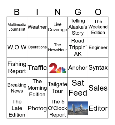 Channel 2 Bingo Card