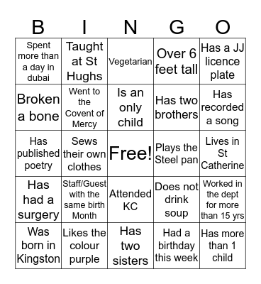 Physics Bingo Card