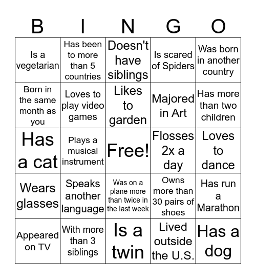Skuid Bingo Card