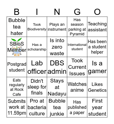 A December to Remember Bingo Card