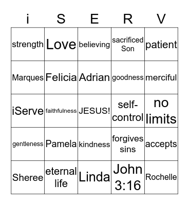 Ms. Kim's Bingo Card