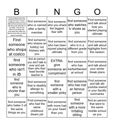 Coup De Grace BINGO! Bingo Card