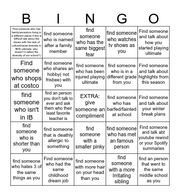 Coup De Grace BINGO! Bingo Card