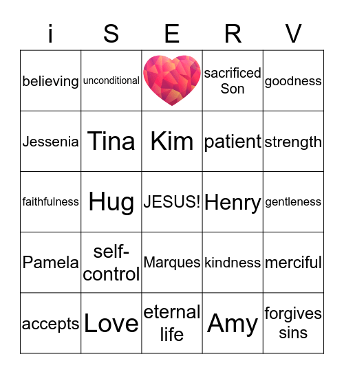 Love  Bingo Card