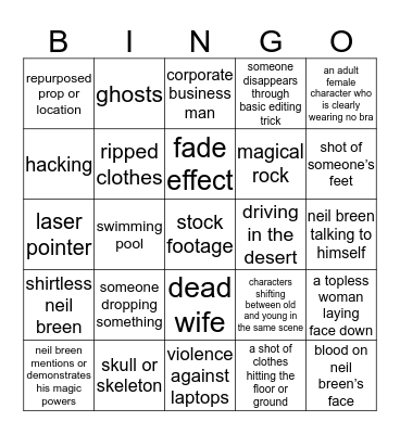Breengo Bingo Card
