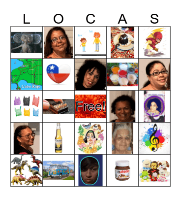 Crazy Family Bingo Card