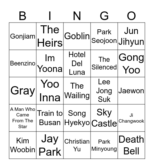 JOYI Bingo Card