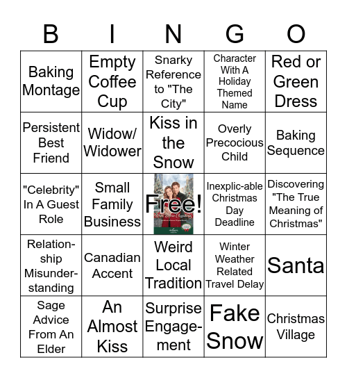 The Most Wonderful Day Of The Year Bingo Card