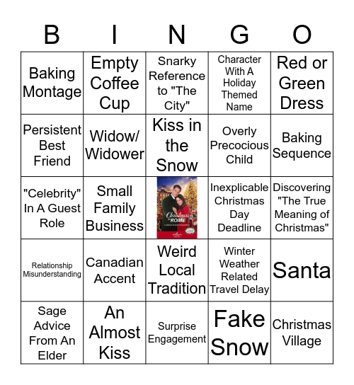 The Most Wonderful Day Of The Year Bingo Card