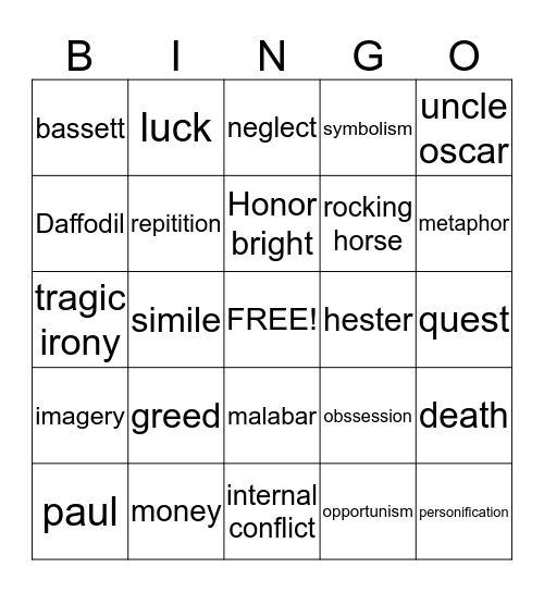 Feeling Lucky? Bingo Card